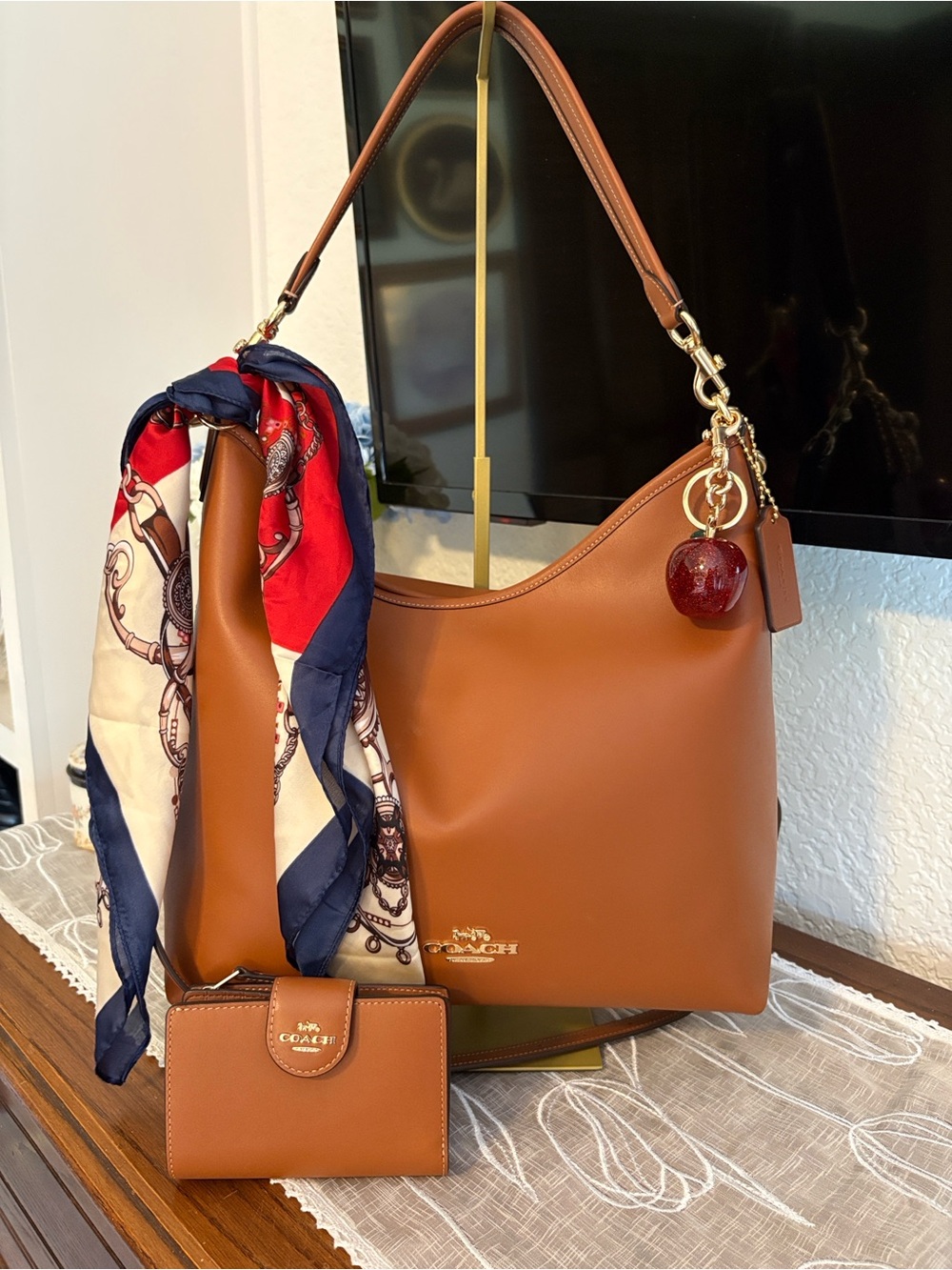 Coach Large Laurel with matching wallet